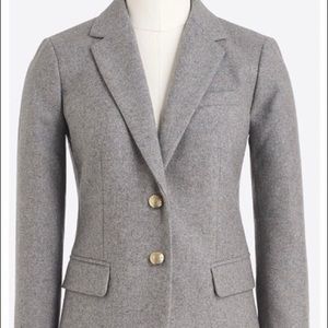 J Crew grey flannel schoolboy blazer